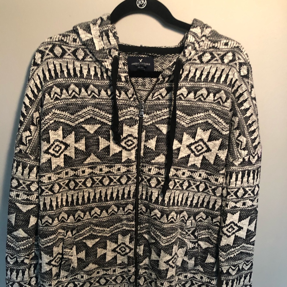 Geo Print Zip Up